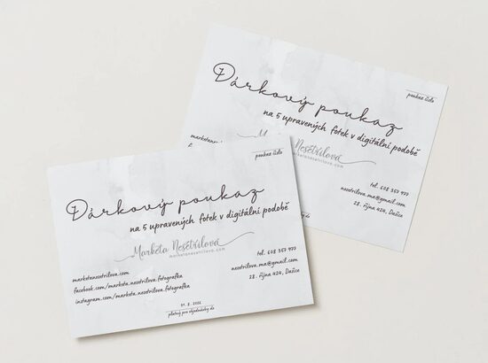 Dárkový poukaz na 5 fotek